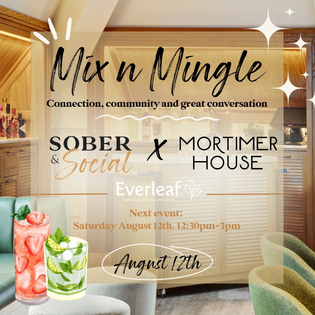 mix n mingle monthly IRL hangover free event